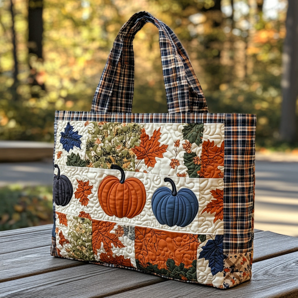 Rustic Charm Quilted Tote Bag Fall Autumn Season Gifts