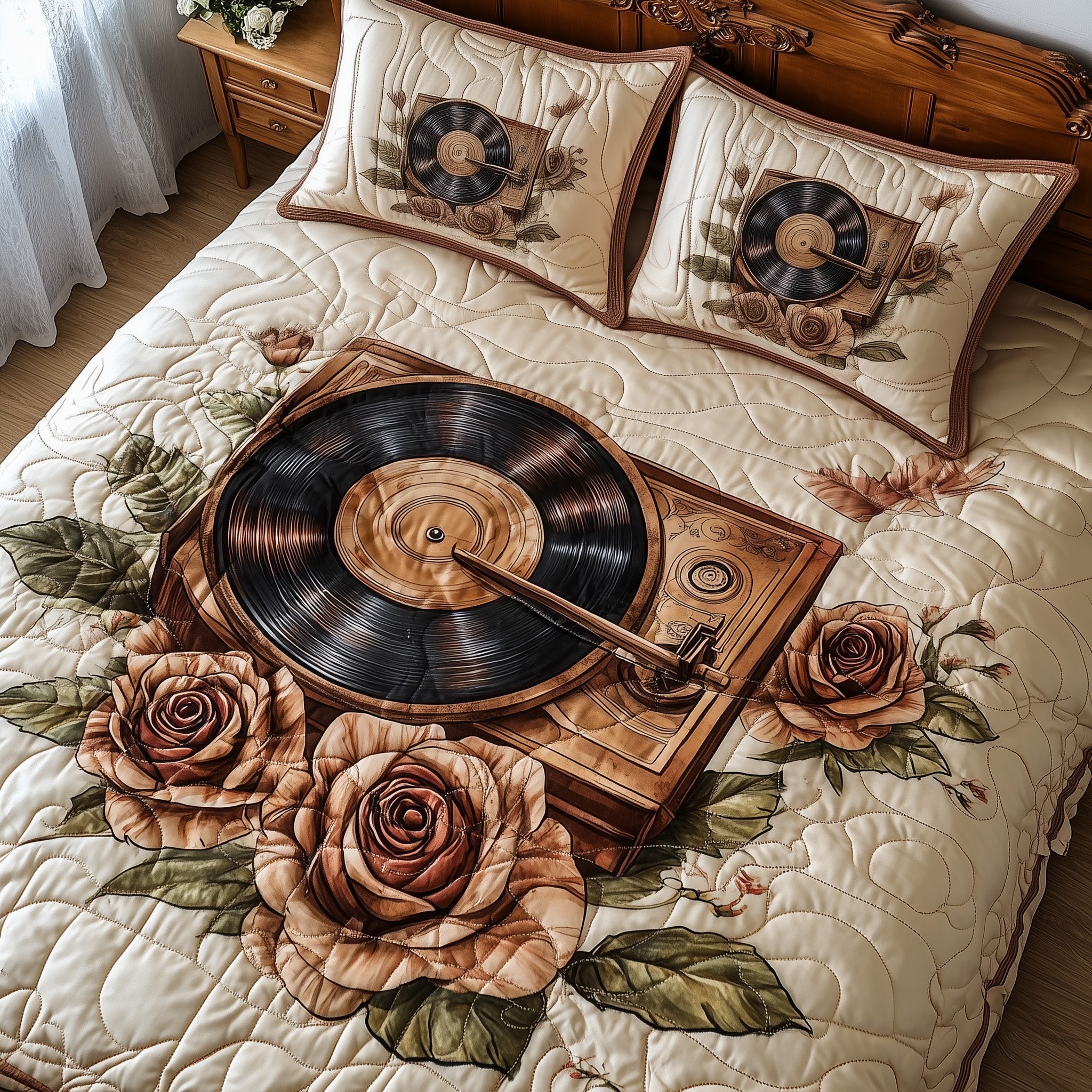 Rustic Chords Quilted Bedding Set Duvet Cover Merchandise Best Gifts For New Homeowners