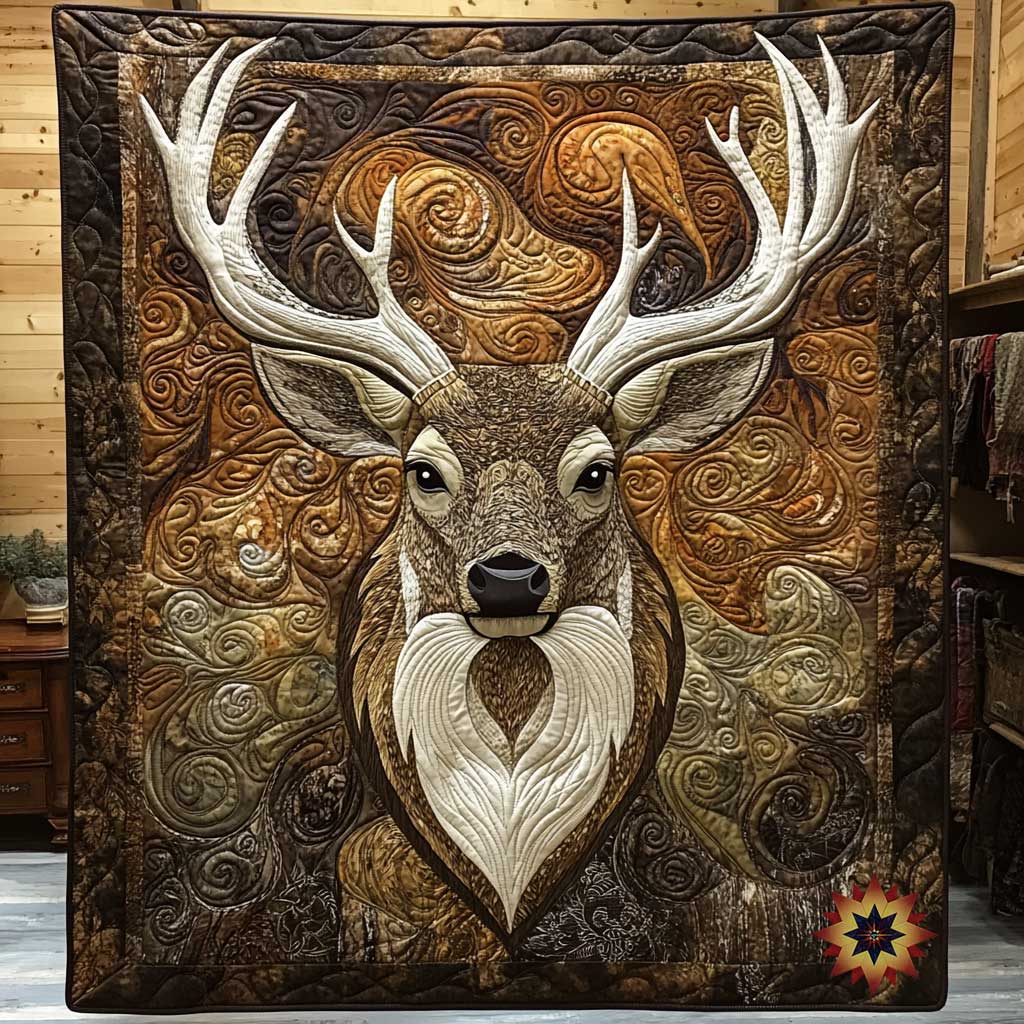 Rustic Deer Quilt Blanket Christmas Blanket Birthday Gifts For Daughter From Dad