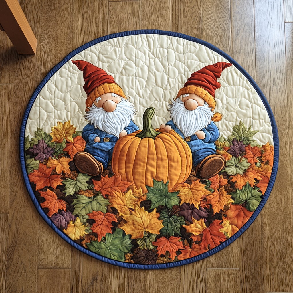 Rustic Fall Quilted Round Mat Foyer Christmas Decor Good Family Christmas Present