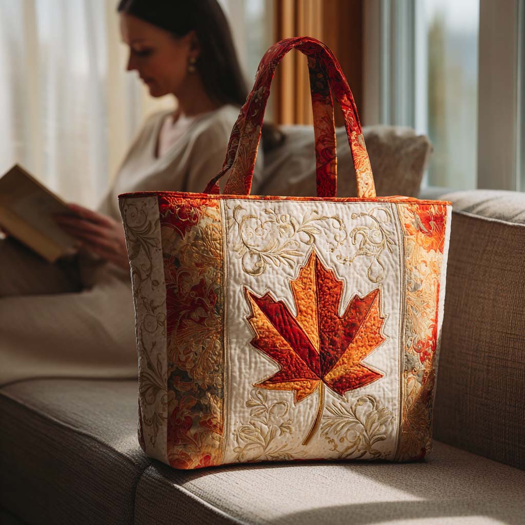 Rustic Fall Quilted Tote Bag Sunflower Theme Gifts