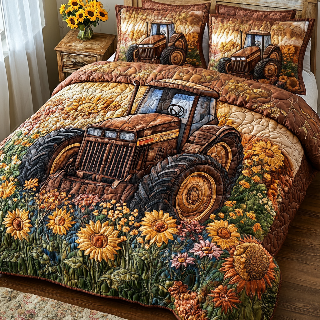 Rustic Fields Quilted Bedding Set Soft Bedding Set That Makes a Great Christmas Gift