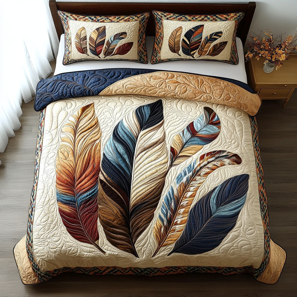 Rustic Flight Quilted Bedding Set Aesthetic Room Decor Native American Gifts Online