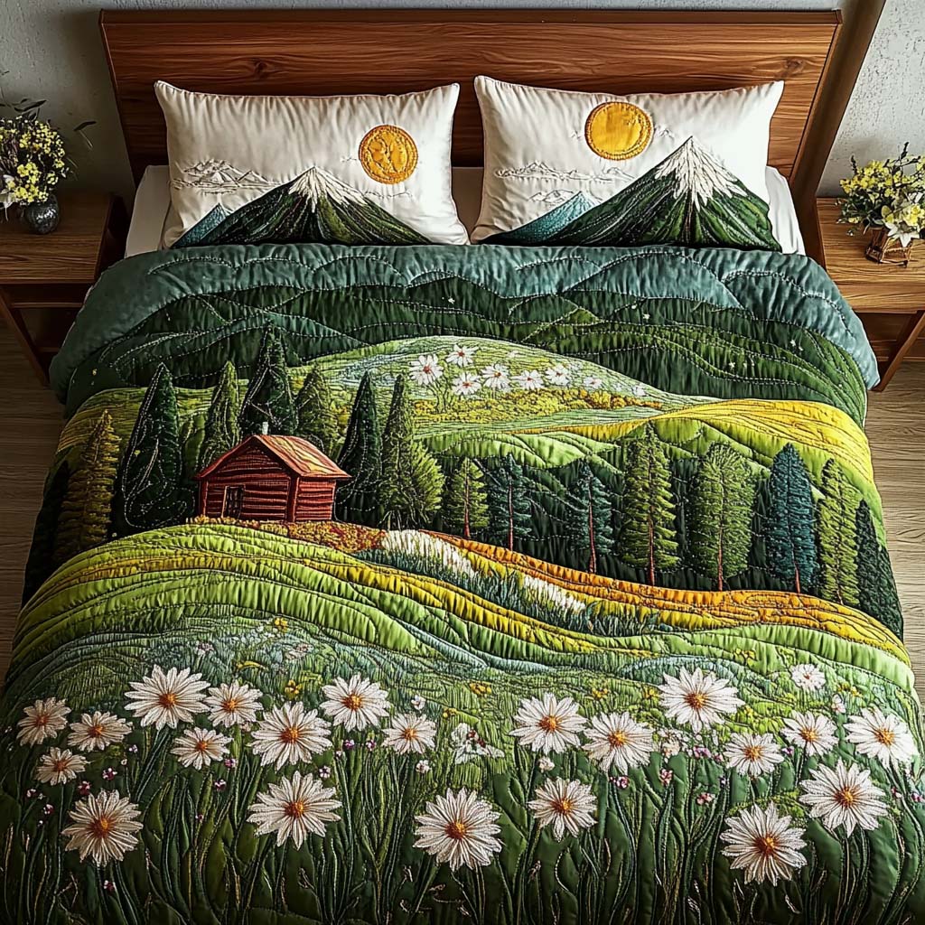 Rustic Glow Quilted Bedding Set Bedroom Decorations Christmas Gifts For Wife