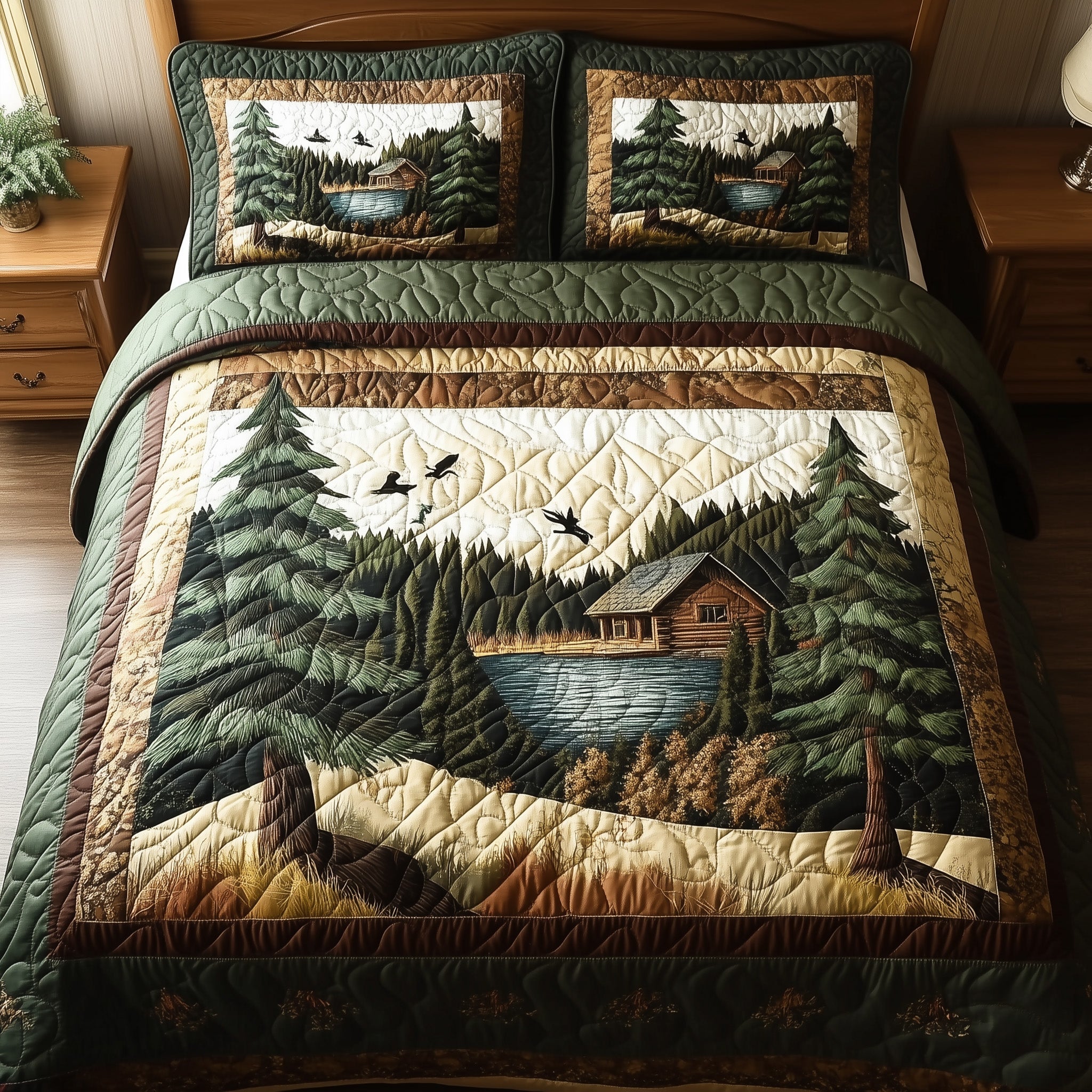 Rustic Harmony Quilted Bedding Set Duvet Cover Bed Sheet Secret Santa Ideas For Him