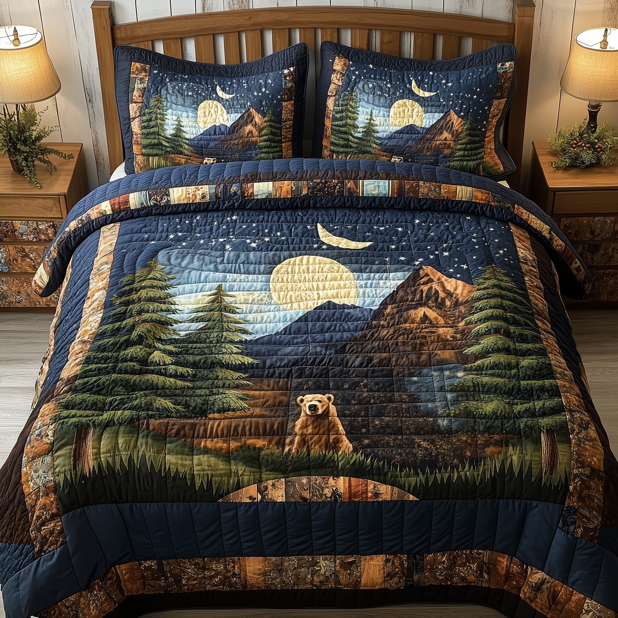 Rustic Harmony Quilted Bedding Set Duvet Cover Bed Sheet Very Funny Secret Santa Gifts