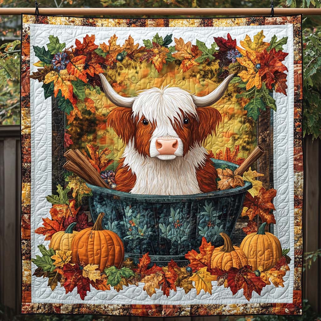 Rustic Harvest Quilted Blanket Cow Gifts For Cow Loversr