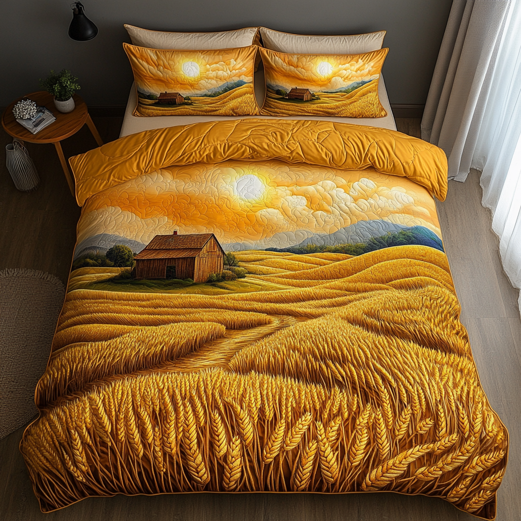 Rustic Horizon Quilted Bedding Set Bedroom Farmhouse Decor Ideas Gifts For My Mother In Law