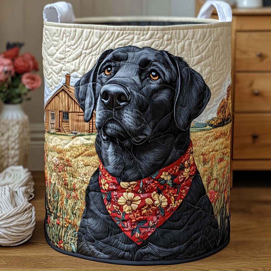 Rustic Hunt Quilted Laundry Basket Spacious Quilted Laundry Organizer for Everyday Living