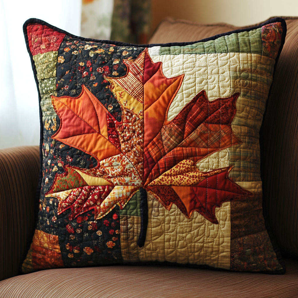 Rustic Maple Quilt Pillow Case Luxury Pillow Cover Gift That Everyone Will Love