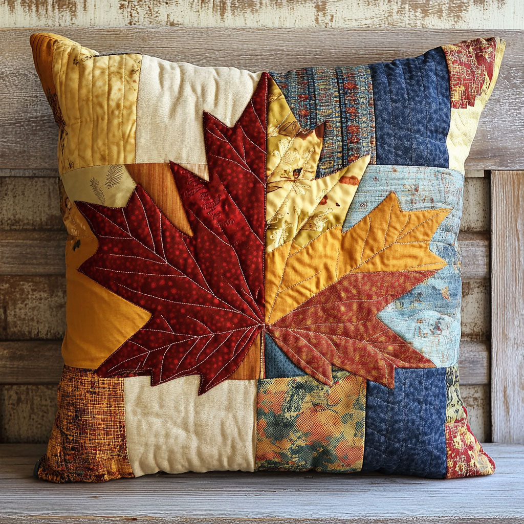 Rustic Maple Quilt Pillow Case Perfect Pillow Case Gift for Family and Friends