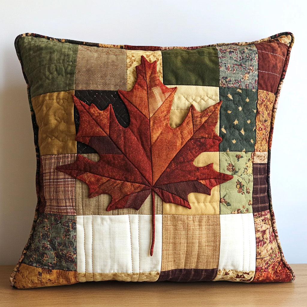 Rustic Maple Quilt Pillow Case Perfect Pillowcase Gift for Christmas and Birthdays