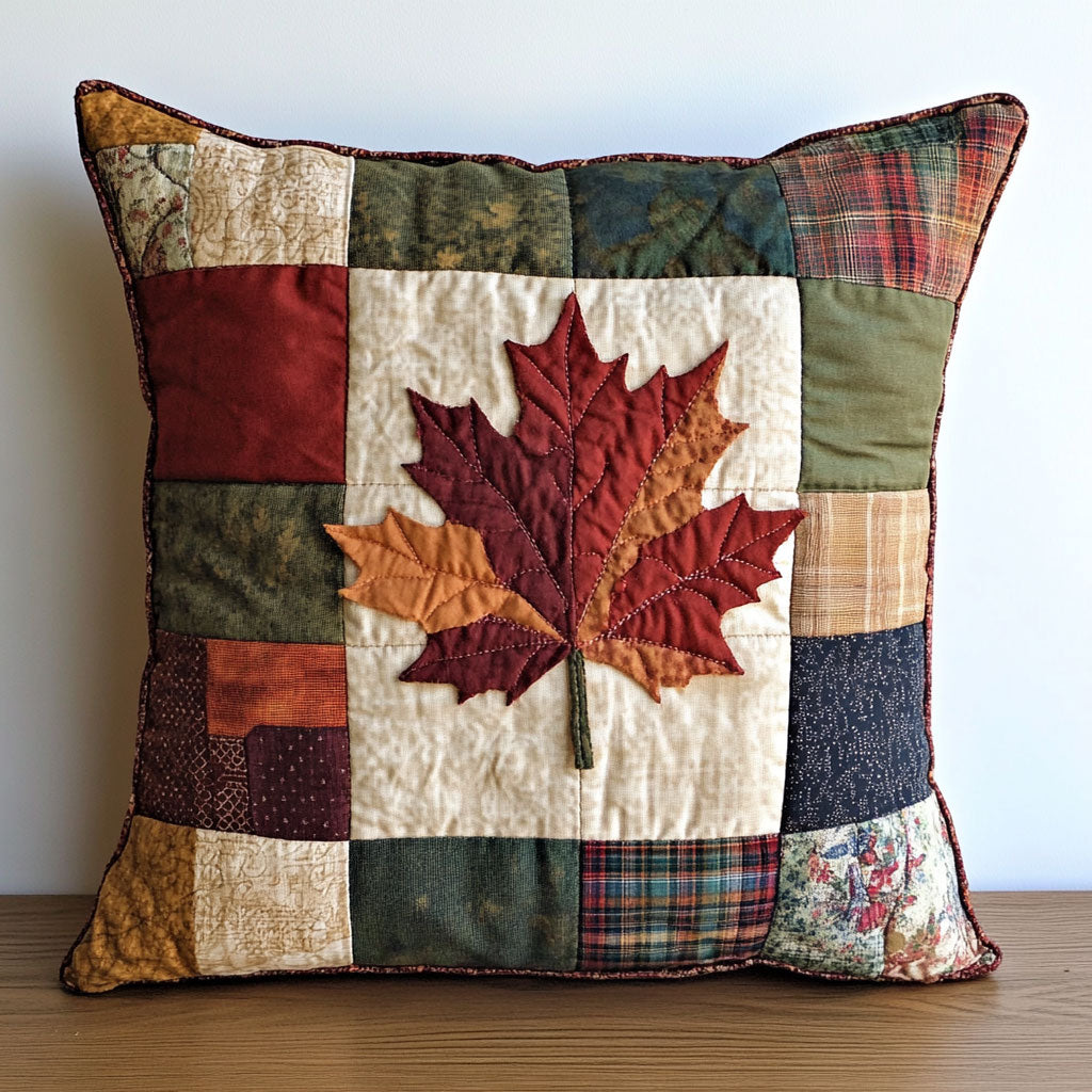 Rustic Maple Quilt Pillow Case Thoughtful Pillowcase Gift for Housewarming