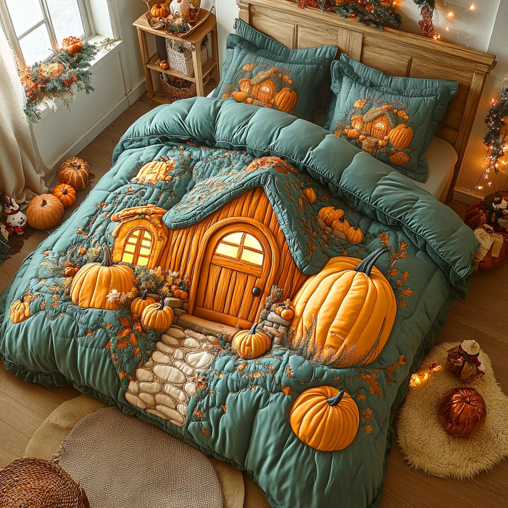 Rustic Maple Quilted Bedding Set Bedroom Decor Gift Ideas For Fall