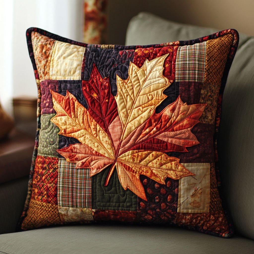 Rustic Maple Quilted Pillow Case Couch Pillows Family Sofa Pillows Xmas Gifts For Mother In Law