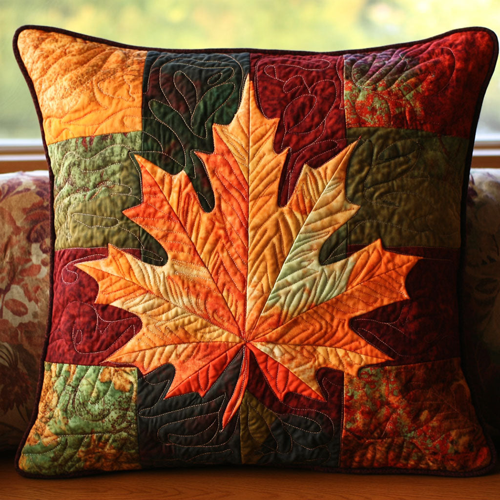 Rustic Maple Quilted Pillow Case Throw Pillows For Couch Family Christmas Presents