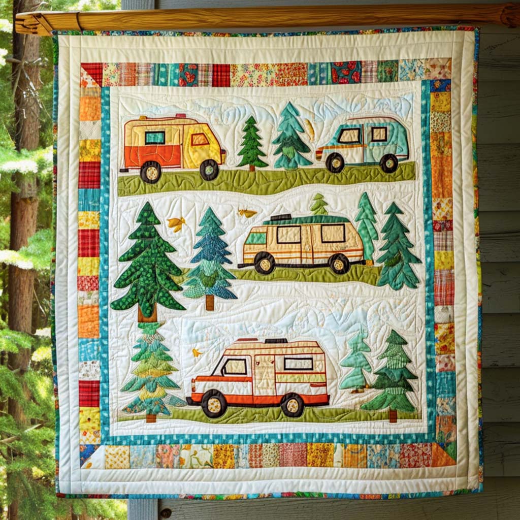 Rustic Nights Quilted Blanket Unique Camping Gifts