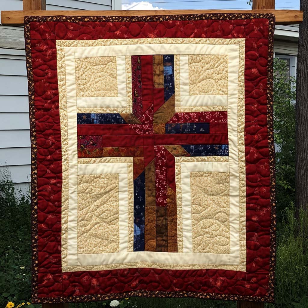 Rustic Patchwork Quilted Blanket Christian Christmas Gifts