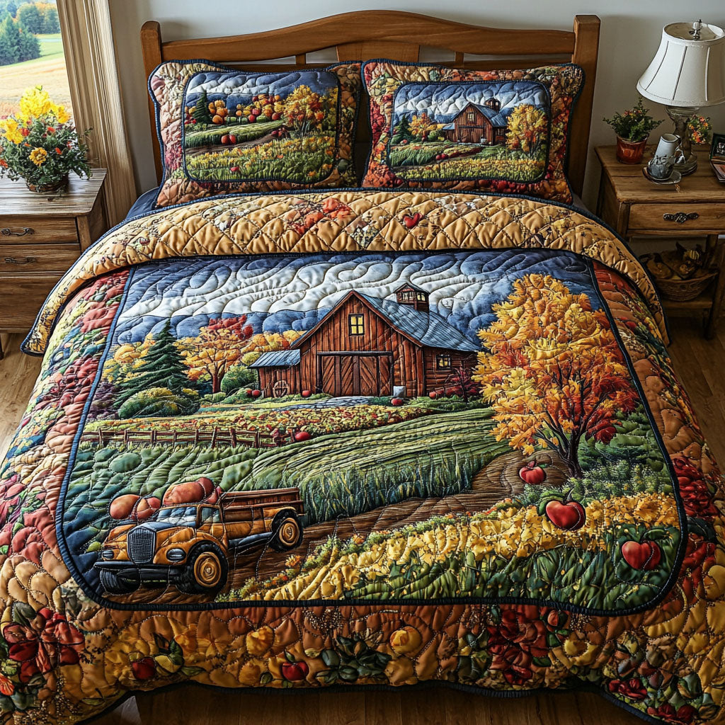 Rustic Pathway Quilted Bedding Set Comfy Bedding Set That Adds Style and Warmth