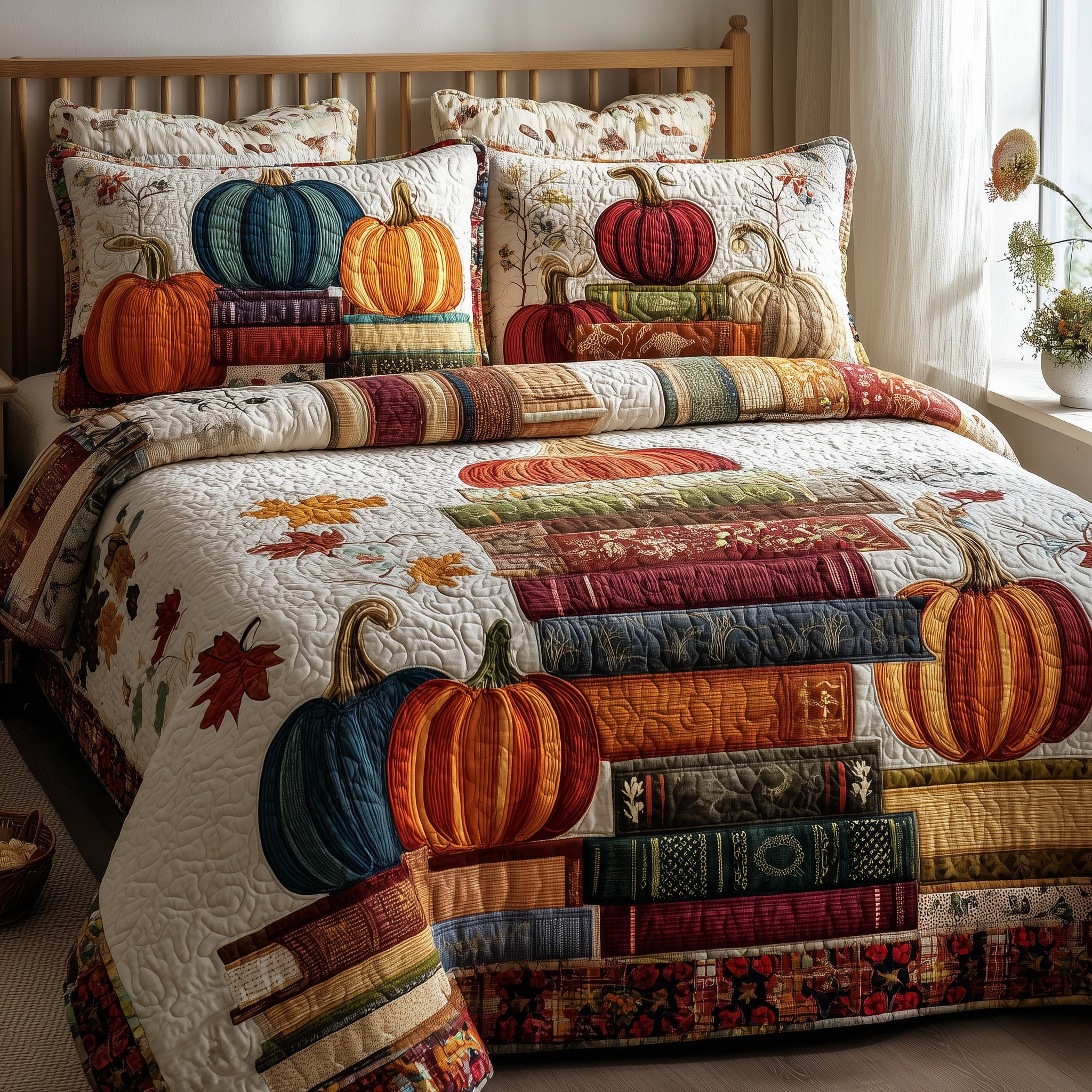 Rustic Reads Quilted Bedding Set Wedding Gift