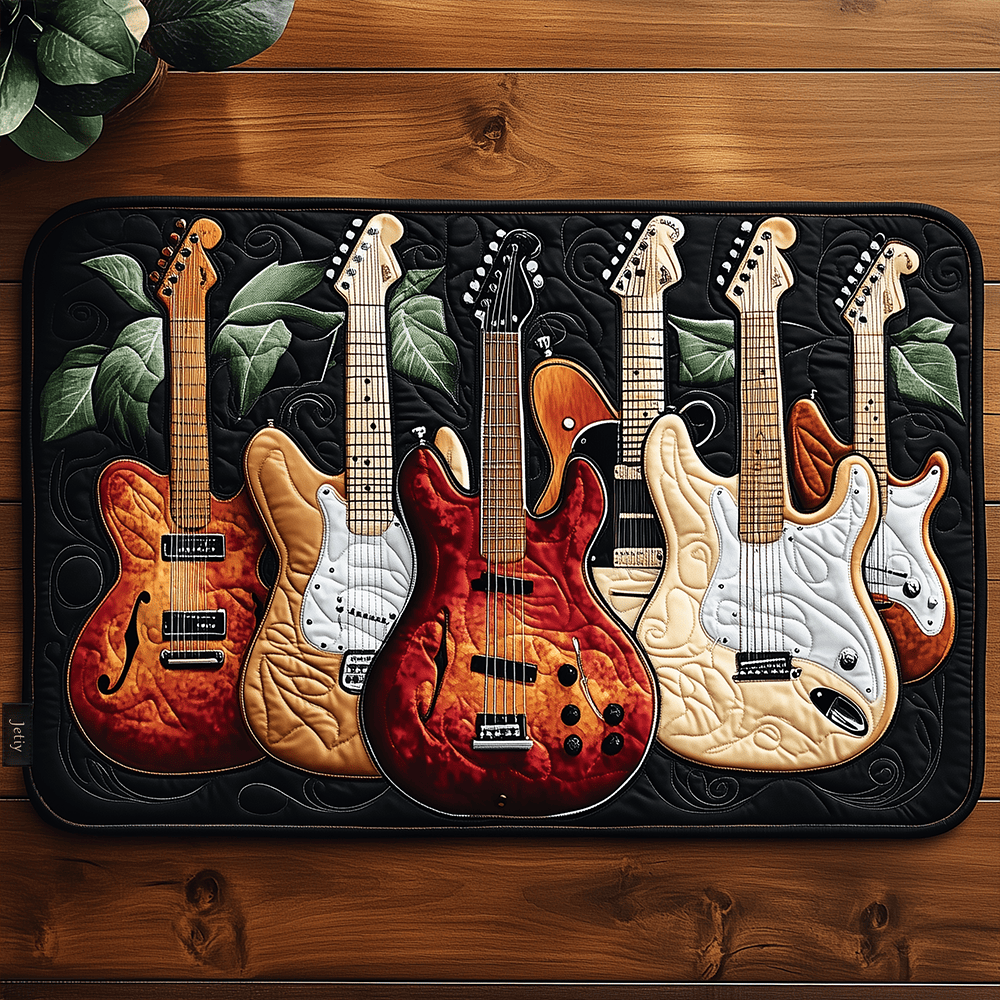 Rustic Rhythm Quilted Place Mat Best Christmas Gift Ideas For Guitarists