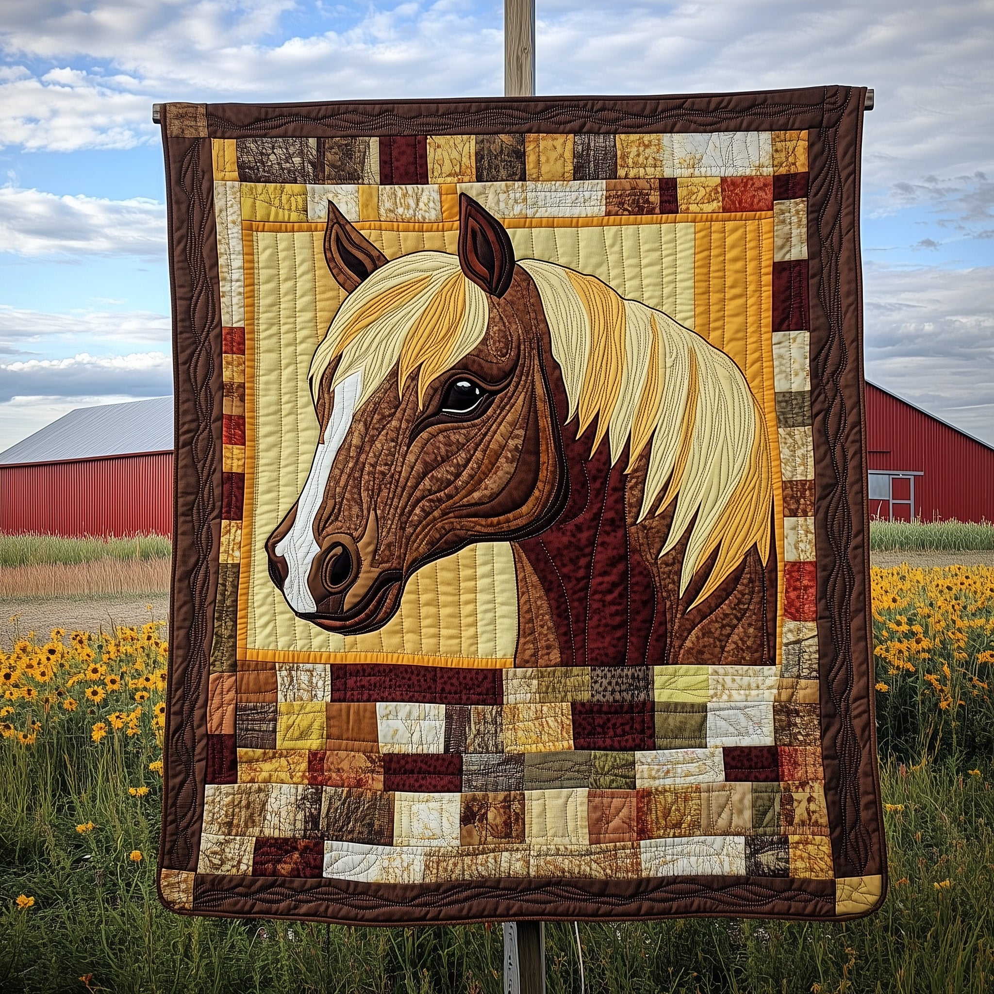 Rustic Rider Quilted Blanket Merchandise Throw BlanketRetirement Gifts For Horse Lovers