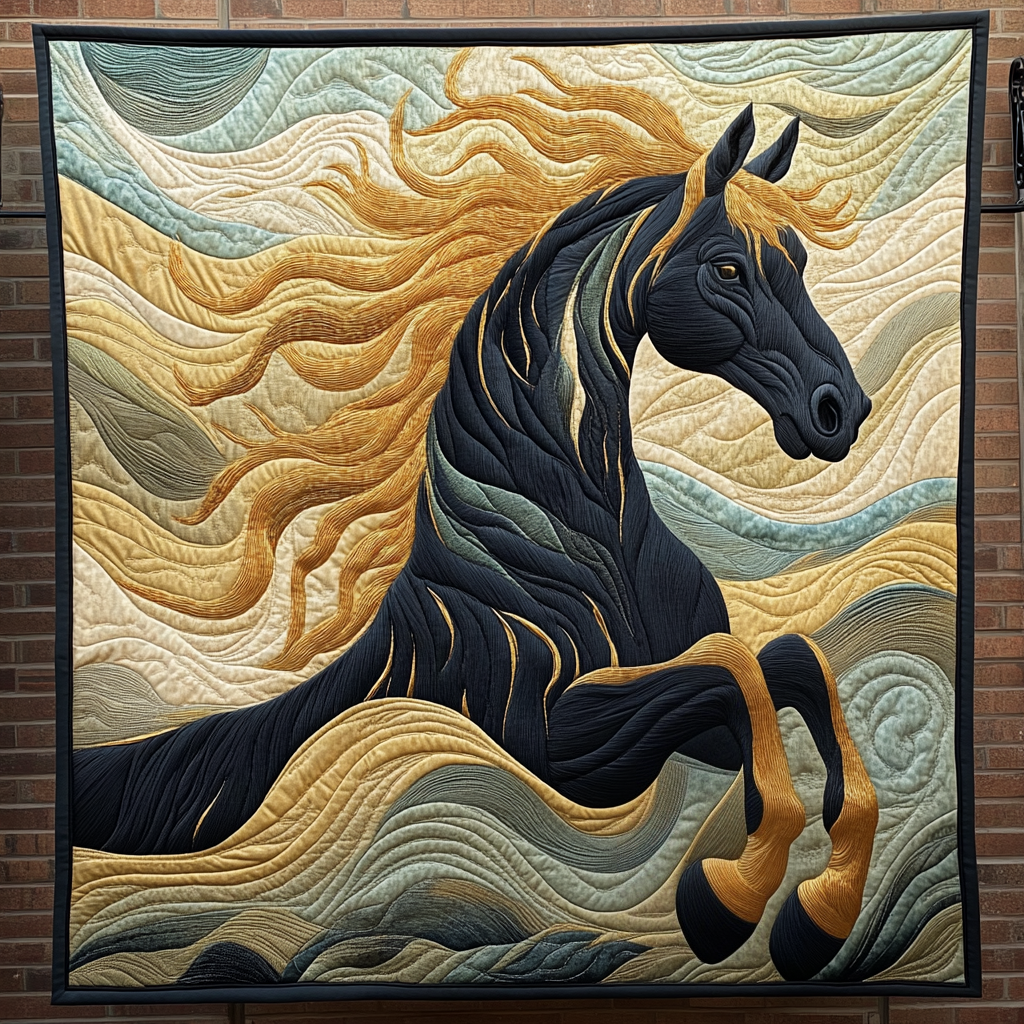 Rustic Rodeo Charm Quilted Blanket Horse Christmas Presents