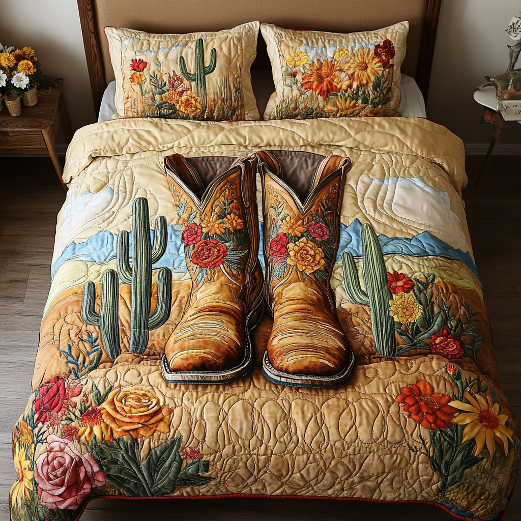 Rustic Rodeo Quilted Bedding Set Best Bed Sheet Set Gifts For Cowboys