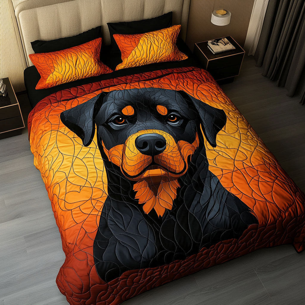 Rustic Rott Quilted Bedding Set Luxury Bedding Set with Pillow Covers Included