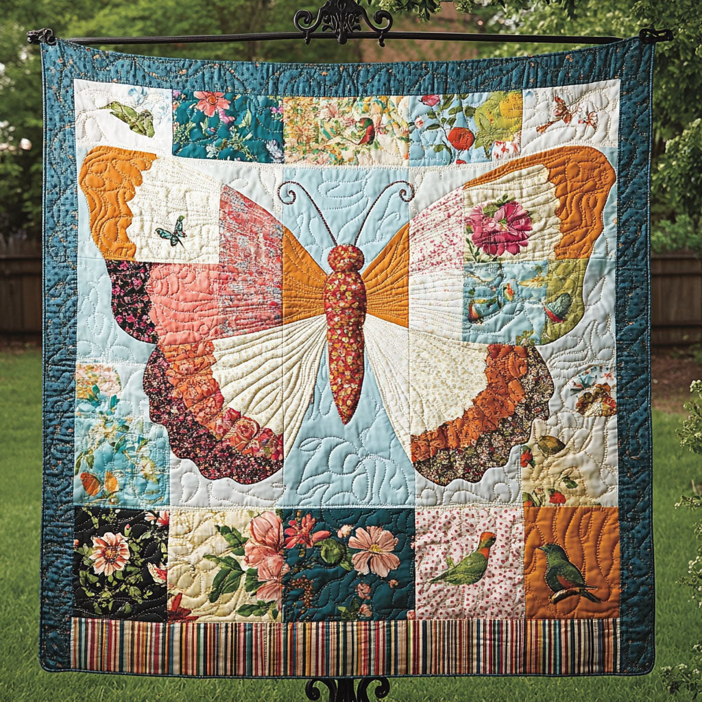 Rustic Wings Quilted Blanket Bedroom Decor Christmas Butterfly Lover Gifts For Women