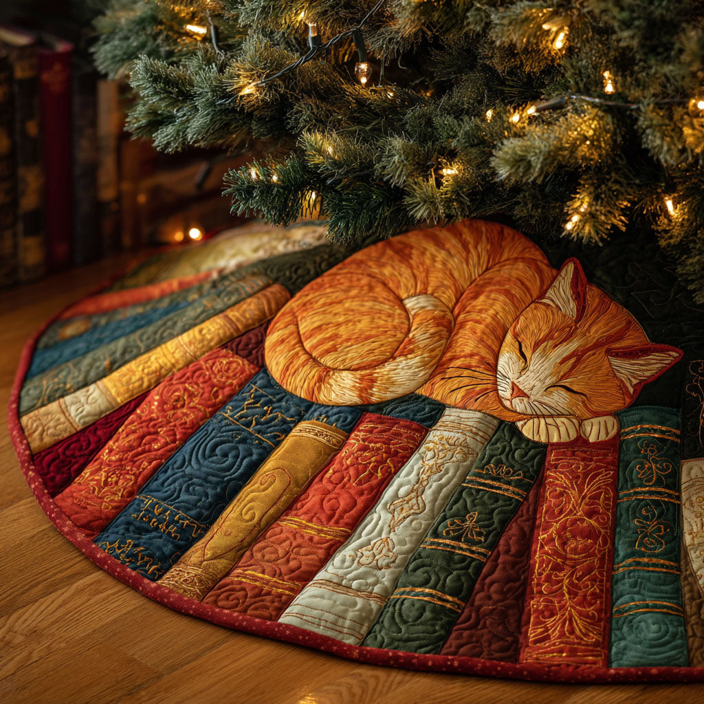 Rusty Paws Christmas Quilted Tree Skirt Lovely Christmas Gift Idea Quilted Tree Skirt