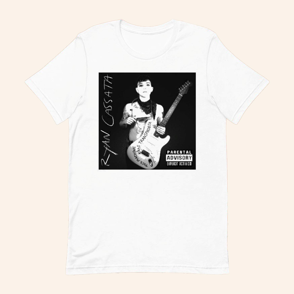 Ryan Cassata Merch This Machine Kills Transphobia Parental Advisory T-Shirt Gifts For Fans