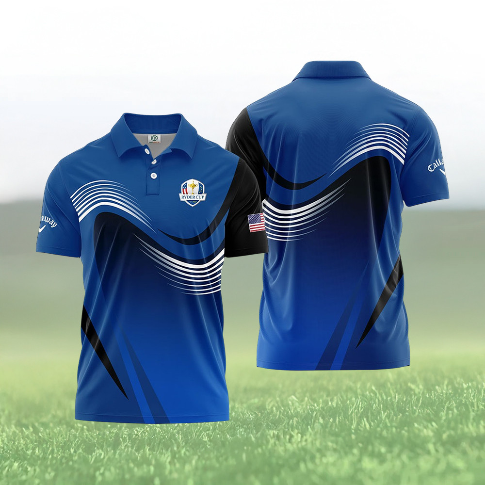 Ryder Cup USA Golf Polo Shirt Callaway Golf Shirt Great Gift For Father's Day