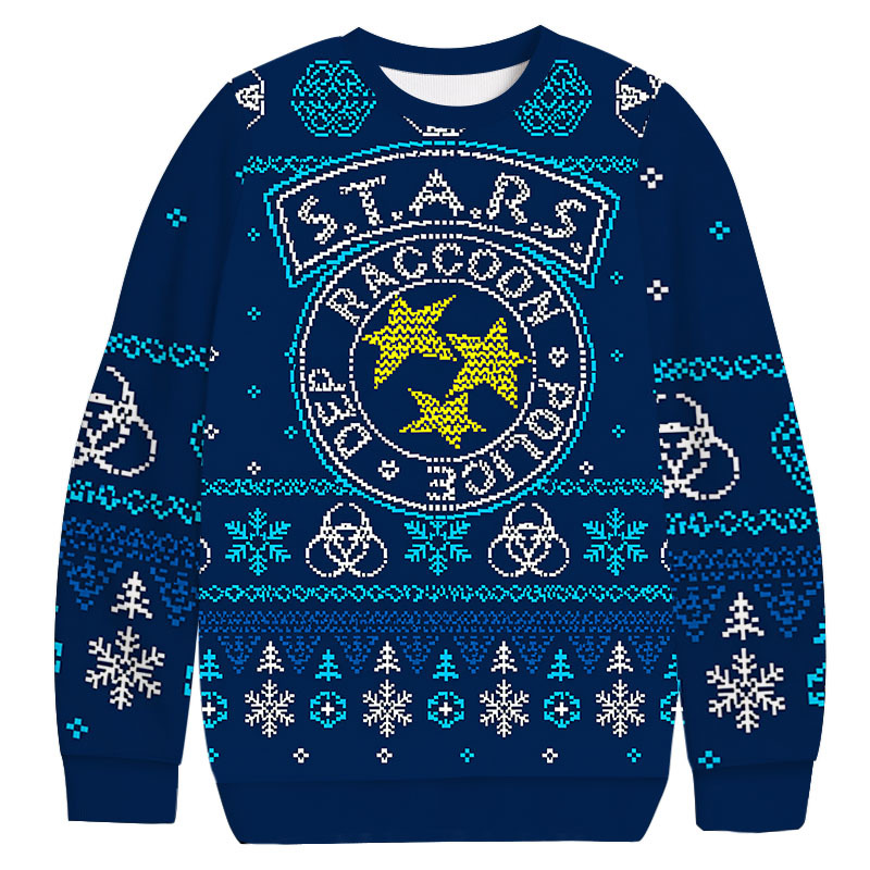 S.T.A.R.S Resident Evil Christmas Ugly Sweatshirt Festive Xmas Winter Sweater Gift Ideas