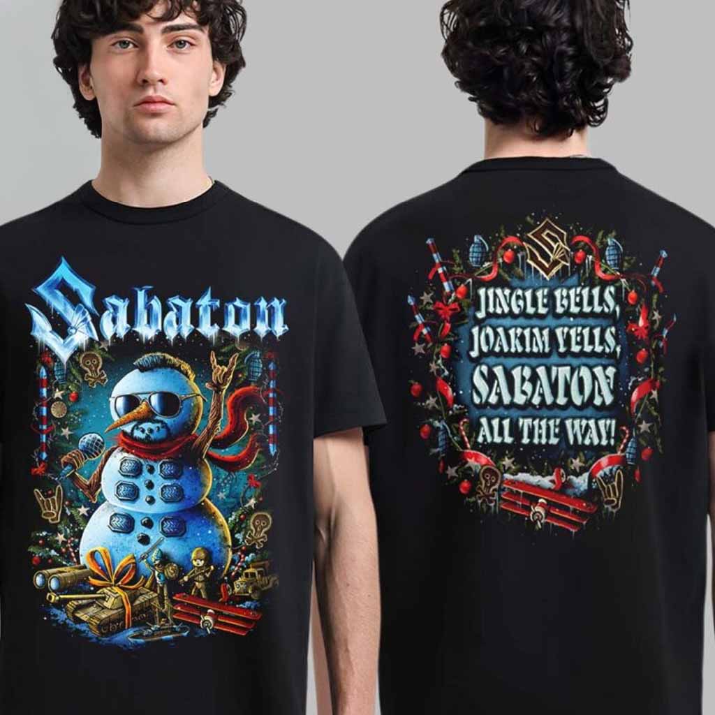 Sabaton Christmas 2024 Joakim In Snowman Jingle Bells Joakim Yells Sabaton All The Way T-Shirt Sabaton Merch Gifts For Christmas Sabaton Christmas 2024 Joakim In Snowman Jingle Bells Joakim Yells Sabaton All The Way T-Shirt Sabaton Merch Gifts For Christmas