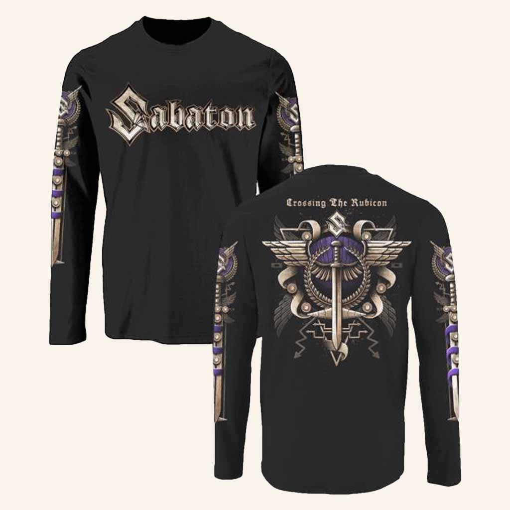 Sabaton Merch Crossing The Rubicon Long Sleeve Shirt Birthday Gifts For Dad Sabaton Merch Crossing The Rubicon Long Sleeve Shirt Birthday Gifts For Dad