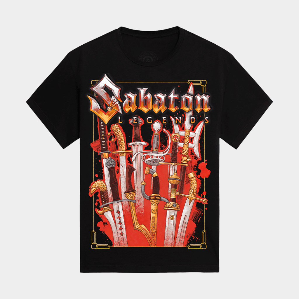 Sabaton Merch The Legendary Swords T-Shirt Sabaton Shirt Birthday Gift For Him