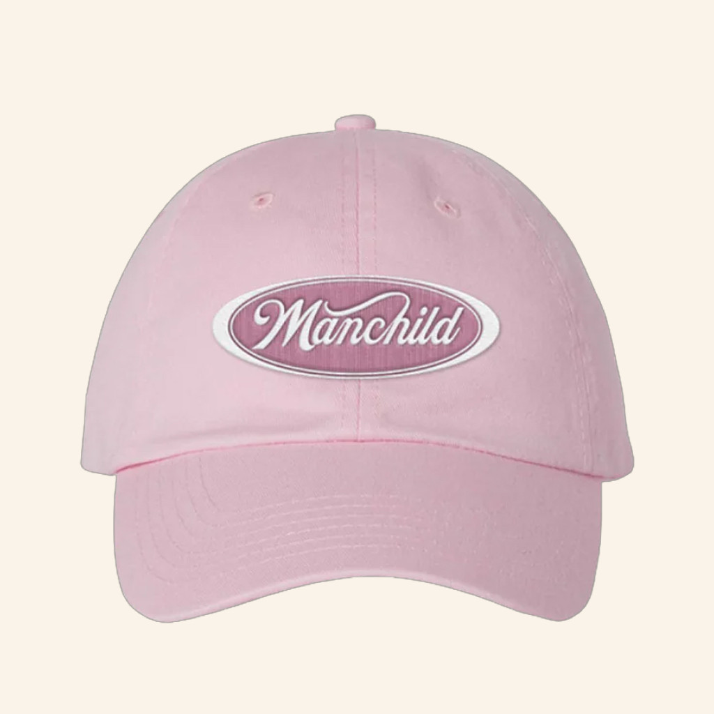 Sabrina Carpenter Merch Embroidered Manchild Pink Hat Birthday Present For Wife