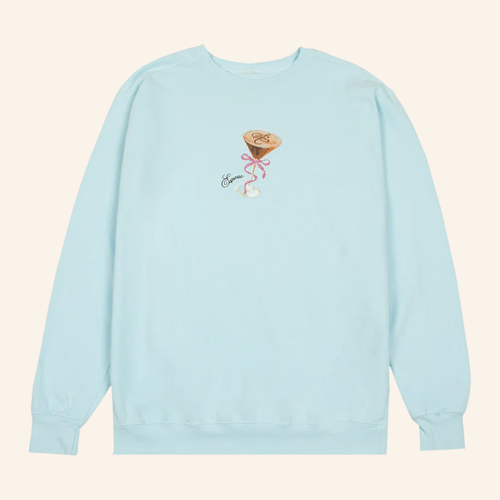 Sabrina Carpenter Merch Espresso Martini Crewneck Sweatshirt Christmas Gifts For Wife Sabrina Carpenter Merch Espresso Martini Crewneck Sweatshirt Christmas Gifts For Wife