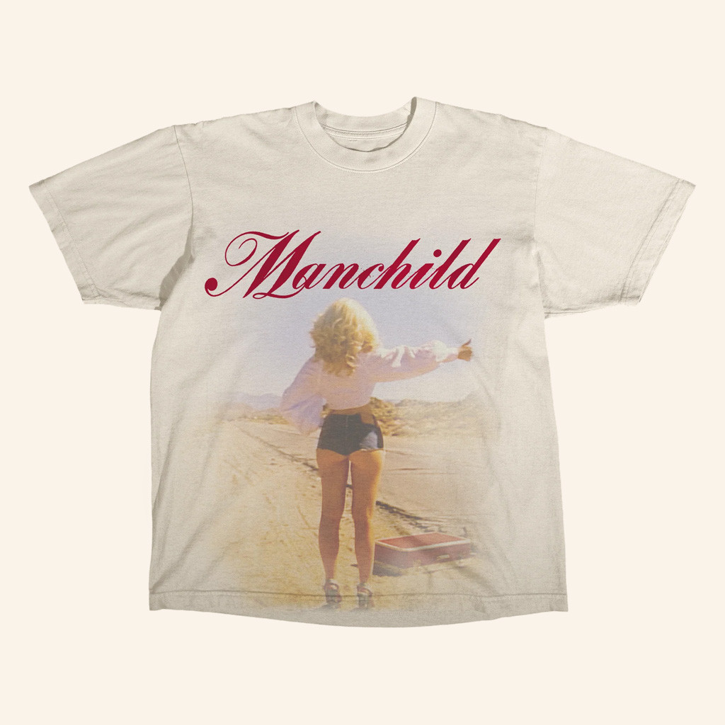 Sabrina Carpenter Merch Manchild Photo T-Shirt Birthday Gift For Sister