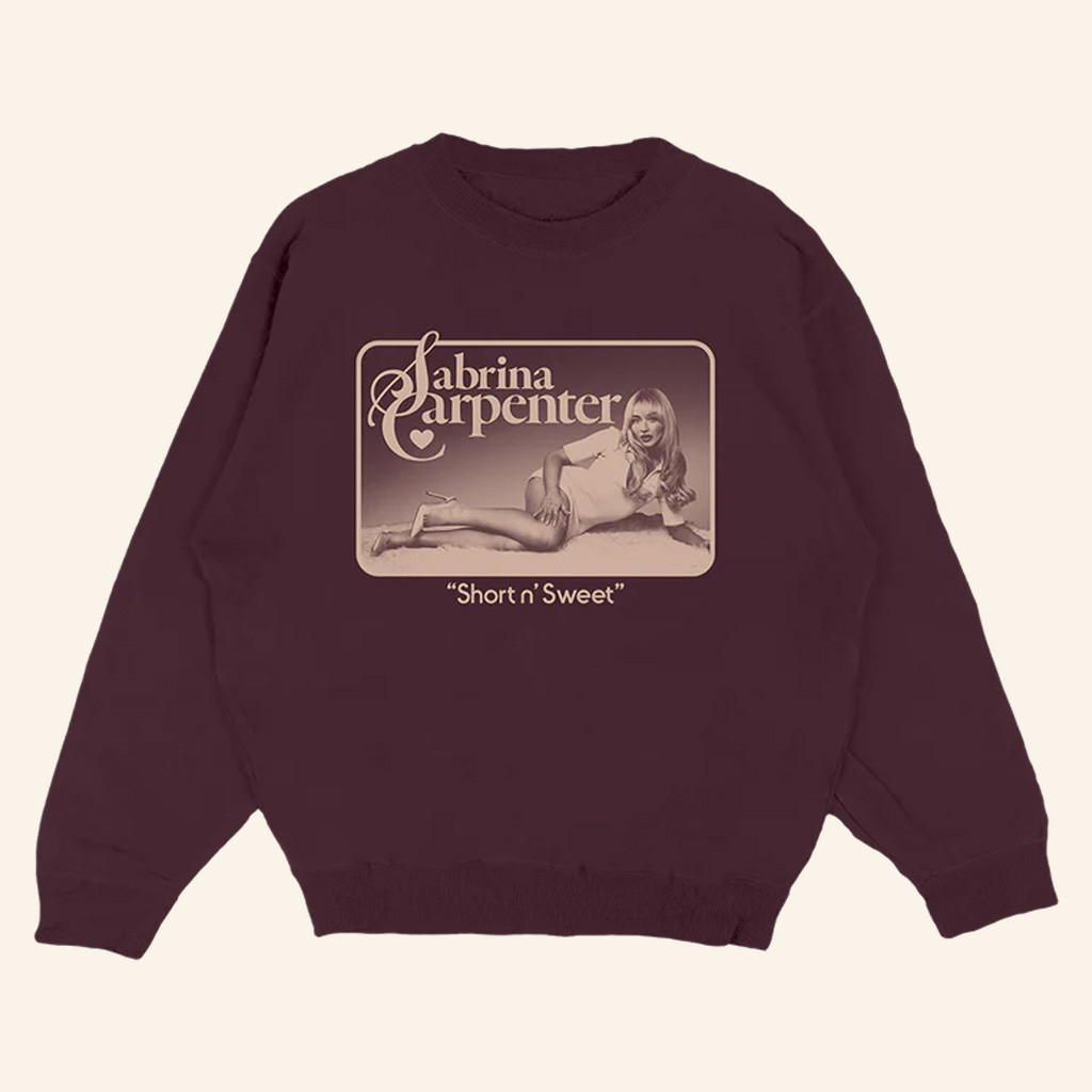 Sabrina Carpenter Merch Short n Sweet Tour Crewneck Sweatshirt Gifts For Music Fans