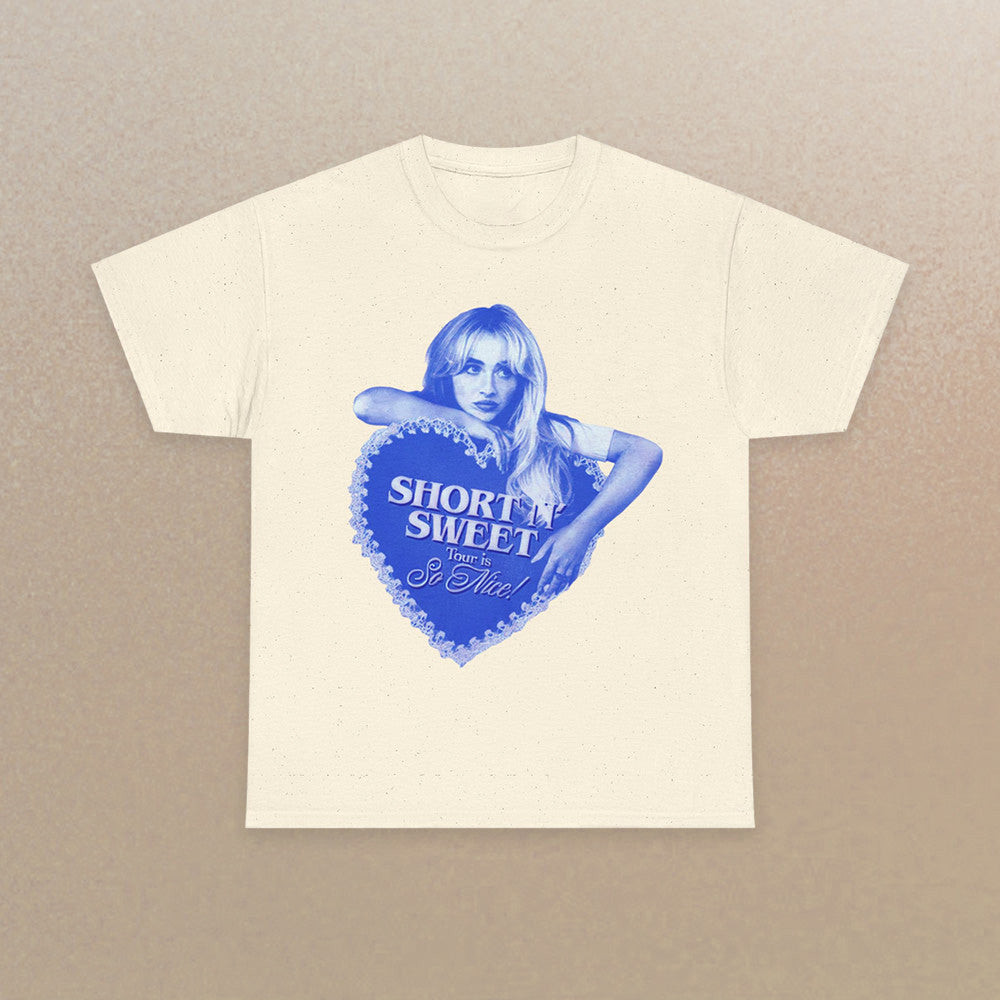 Sabrina Carpenter Tour Merch T-Shirt Short N Sweet Tour Is So Nice Tee Music Fan Gifts