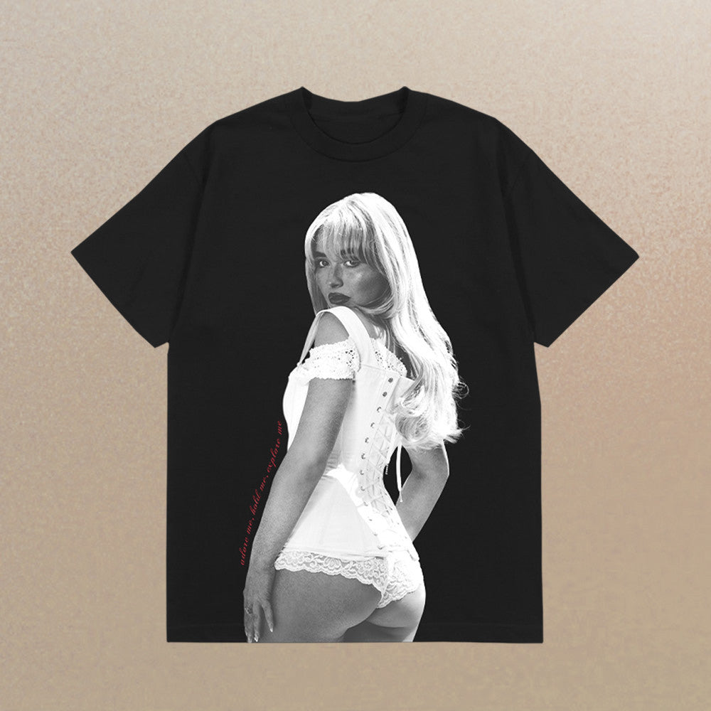 Sabrina Carpenter Tour Merch T-Shirt Short Sweet Tour Adore Me Tee Sabrina Carpenter Merch