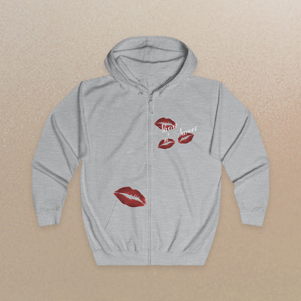 Sabrina Carpenter Tour Merch Zip Hoodie Short n Sweet Signature Kisses Hoodie Sabrina Carpenter Sabrina Carpenter Tour Merch Zip Hoodie Short n Sweet Signature Kisses Hoodie Sabrina Carpenter