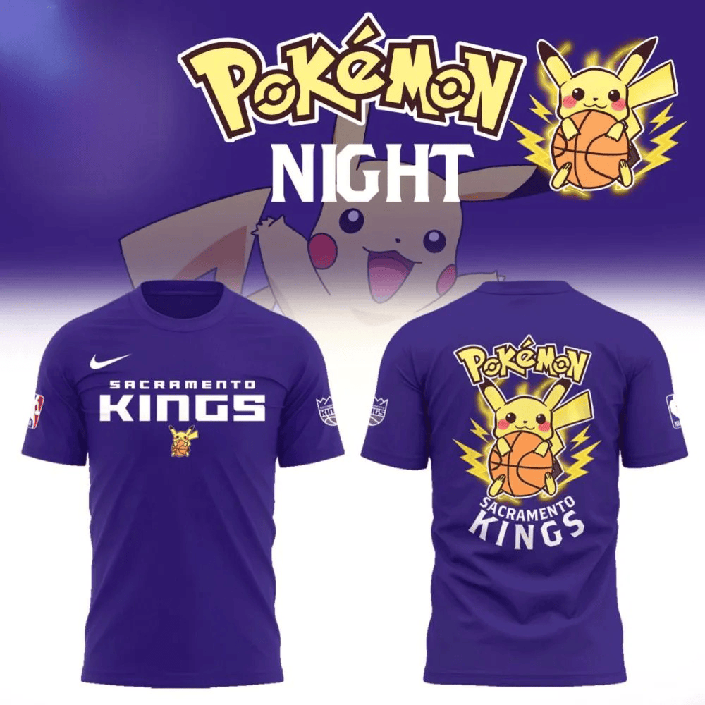Sacramento Kings Pokemon Night 2025 Shirt Basketball Fan Gift Ideas