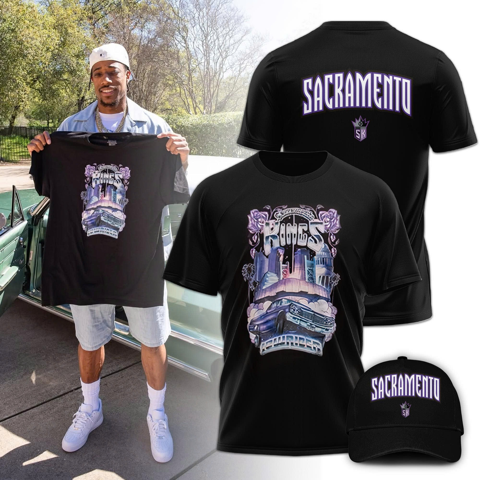 Sacramento Kings T-Shirt And Hat Sacramento Kings Merchandise Gear Gifts For Fans
