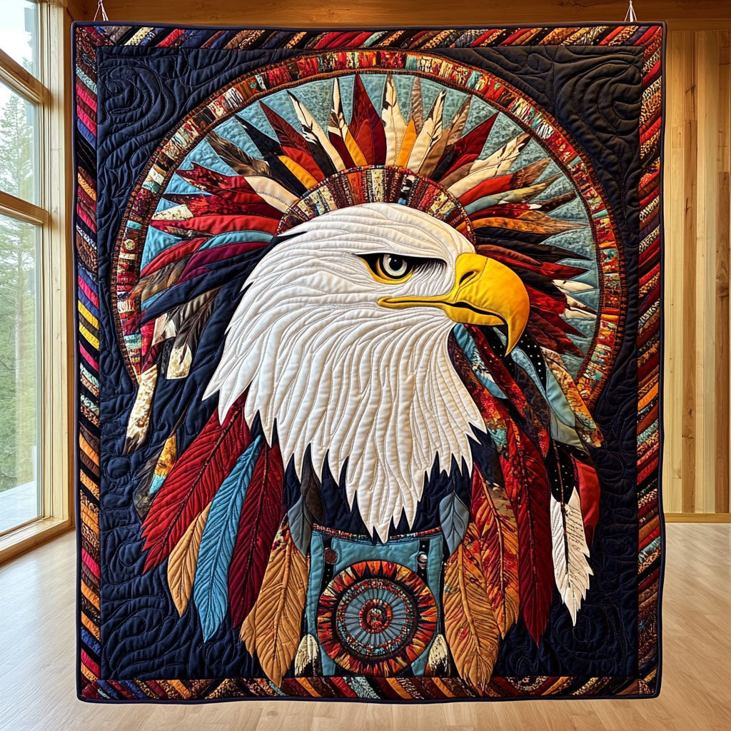 Sacred Eagle Quilt Perfect Holiday Gift for Blanket Lovers
