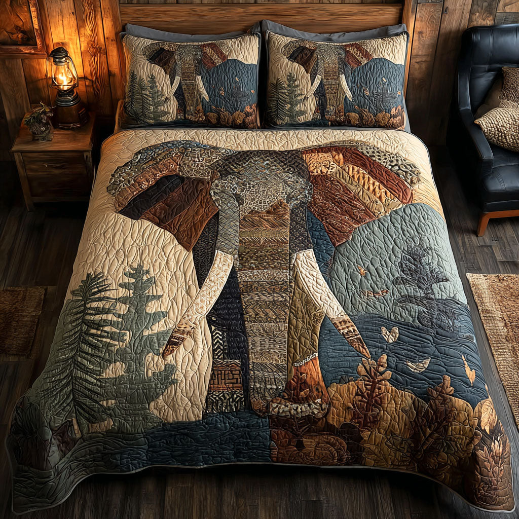 Sacred Elephant Quilted Bedding Set Bedroom Decorations Top Gifts For Elephant Lovers
