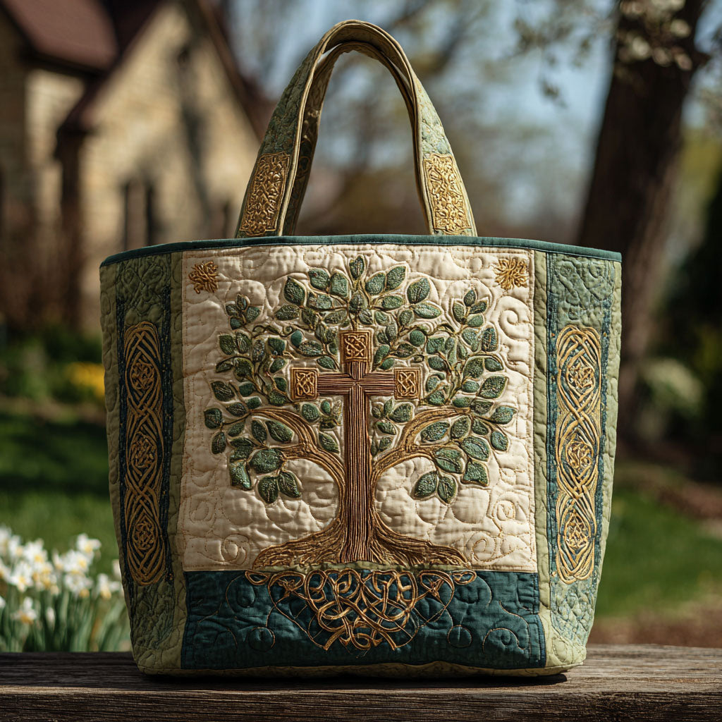 Sacred Embrace Quilted Tote Bag Christian Gifts For Girlfriend