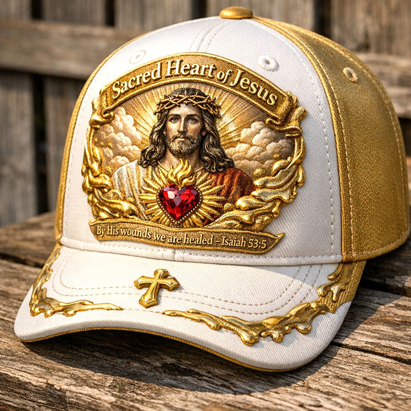 Sacred Heart Of Jesus Faith Hat Christian Baseball Cap Best Gift For Christians